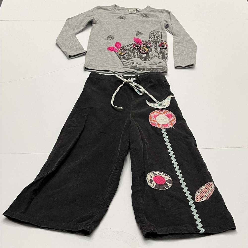 MOXIE & MABEL Kids Gray and Black PATCHWORK Matching Set